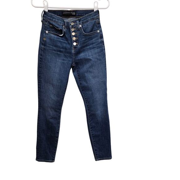 Veronica Beard Debbie Ankle Skinny High Rise Jeans Blue 24 00 - Picture 1 of 9